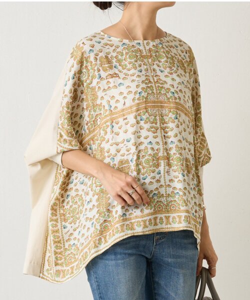 BEARDSLEY（ビアズリー）の「PARKプリントカットソー（Tシャツ/カットソー・レディース・オレンジ/ブラック・FREE）」の2枚目の写真