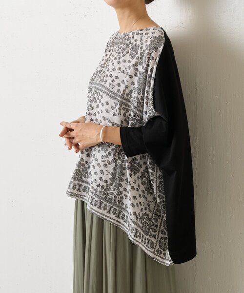 BEARDSLEY（ビアズリー）の「PARKプリントカットソー（Tシャツ/カットソー・レディース・オレンジ/ブラック・FREE）」の4枚目の写真