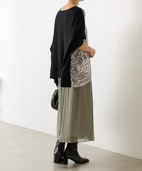 BEARDSLEY（ビアズリー）の「PARKプリントカットソー（Tシャツ/カットソー・レディース・オレンジ/ブラック・FREE）」の9枚目の写真