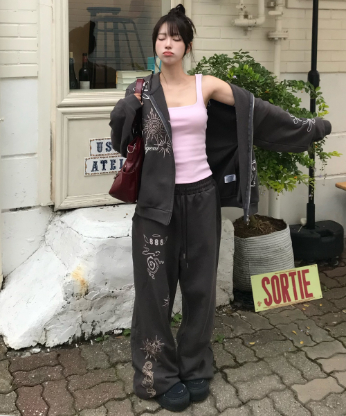 LARTIGENT(ラーティゼン)の「L19 ANGEL TRAINING PANTS(CHARCOAL)(スウェットパンツ・レディース・その他・FREE)」の1枚目の写真