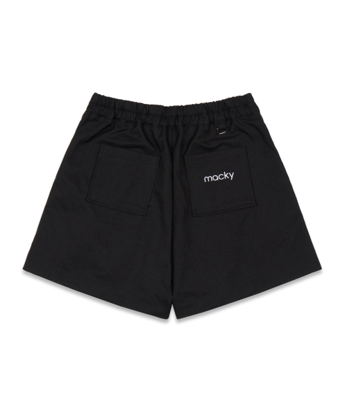 MACKY（マッキー）の「ツーピンタックバルーンショートパンツブラック（その他パンツ・レディース・その他・FREE）」の3枚目の写真