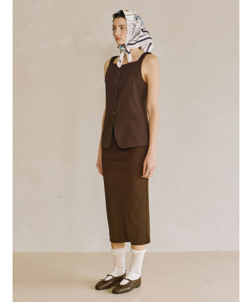 PADO SEOUL(パドソウル)の「女性肩バンディングベストブラウン(ベスト・レディース・その他・SMALL/MEDIUM)」の2枚目の写真