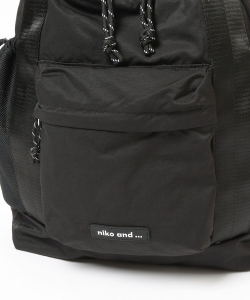 niko and...（ニコアンド）の「オリジナルドロストソフトトートバッグ（トートバッグ・レディース・アイボリー/ブラック・0）」の12枚目の写真