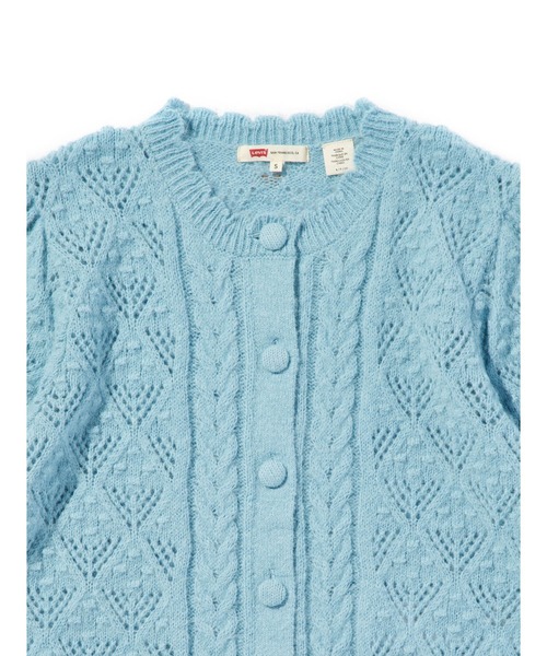 Levi's（リーバイス）の「Levi's/リーバイス PAULINE  ポインテールショートスリーブカーディガン（カーディガン/ボレロ・レディース・ブルー・M/S/XS）」の5枚目の写真