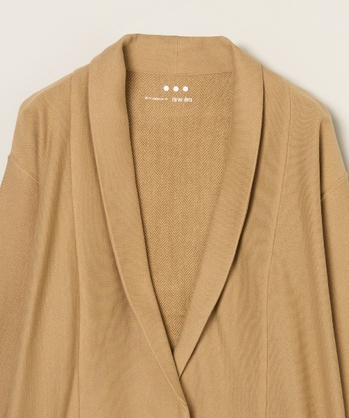 three dots(スリードッツ)の「ヘリンボーン テリーカーディガン(カーディガン/ボレロ・メンズ・グレー系その他/ベージュ系その他/ブルー系その他・SMALL/MEDIUM/LARGE)」の5枚目の写真