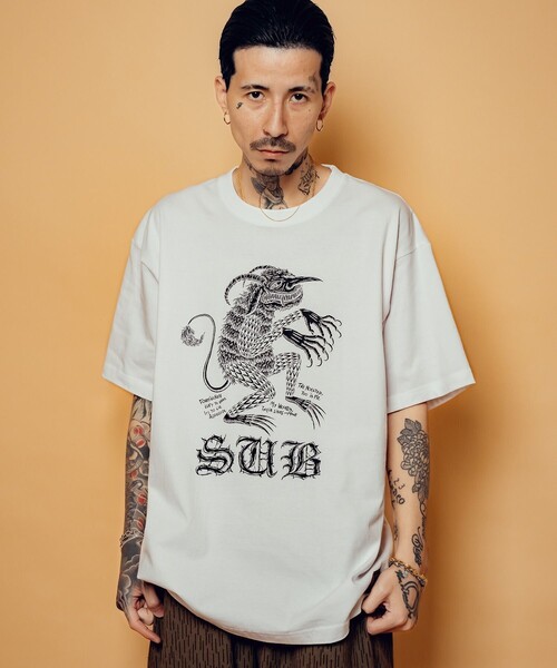 Subciety(サブサエティ)の「Devil tee(Tシャツ/カットソー・メンズ・ブラック/ホワイト/サンドベージュ・SMALL/MEDIUM/LARGE/X-LARGE/XX-LARGE)」の18枚目の写真