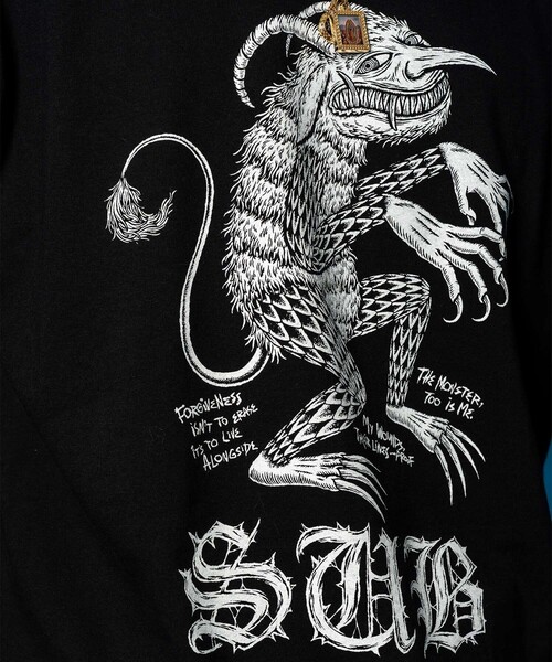 Subciety(サブサエティ)の「Devil tee(Tシャツ/カットソー・メンズ・ブラック/ホワイト/サンドベージュ・SMALL/MEDIUM/LARGE/X-LARGE/XX-LARGE)」の15枚目の写真