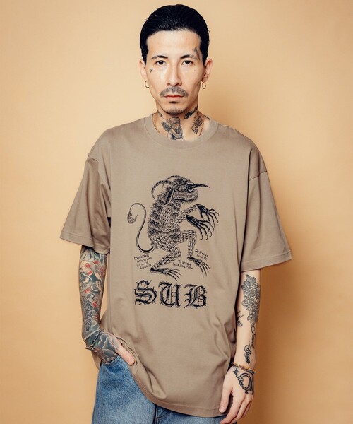 Subciety(サブサエティ)の「Devil tee(Tシャツ/カットソー・メンズ・ブラック/ホワイト/サンドベージュ・SMALL/MEDIUM/LARGE/X-LARGE/XX-LARGE)」の13枚目の写真
