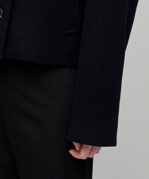 MUSINSA STANDARD WOMAN（ムシンサスタンダードウーマン）の「ウィメンズカシミヤブレンドショートピーコート[ネイビー]（チェスターコート・レディース・その他・M/L）」の9枚目の写真