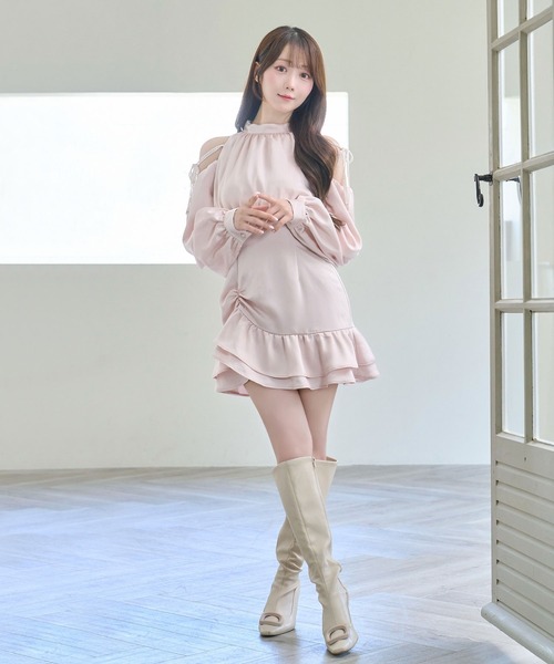 セール】Open shoulder mini dress（ワンピース）｜Rose Muse（ロゼ