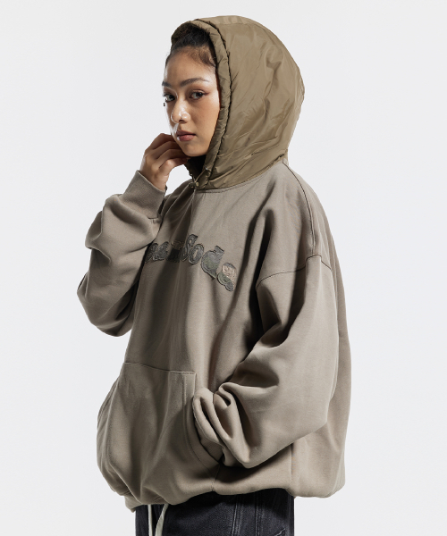 CREAM SODA LAB(クリームソーダラボ)の「フードパディングカモレタリングシャツモカ(パーカー・メンズ・その他・L/XL)」の6枚目の写真