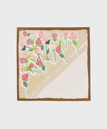 SINOON（シヌーン）の「SN Flower Texture Scarf (Brown)（バンダナ/スカーフ）」