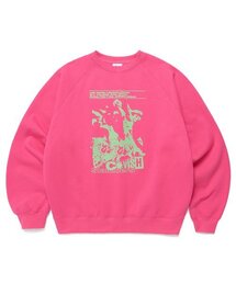 Cavish（カビシ）の「CROWD RAGLAN SWEATSHIRT PINK(CV2DFUM444A)（スウェット）」
