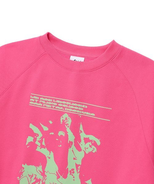 Cavish(カビシ)の「CROWD RAGLAN SWEATSHIRT PINK(CV2DFUM444A)(スウェット・レディース・ピンク・L/XL/S/M)」の3枚目の写真