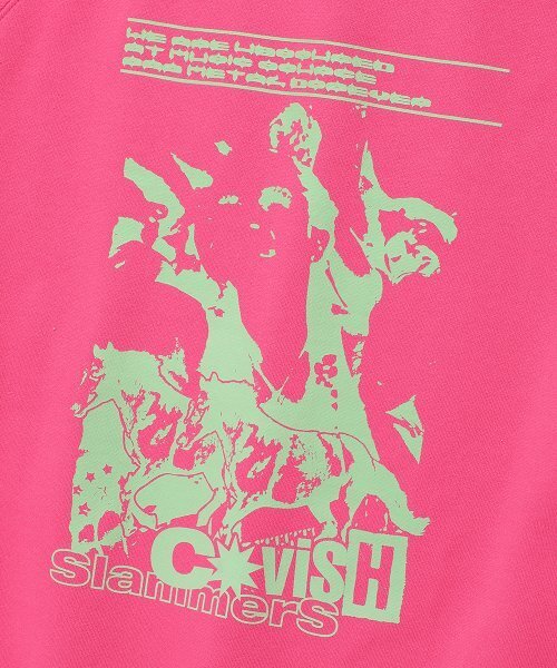 Cavish(カビシ)の「CROWD RAGLAN SWEATSHIRT PINK(CV2DFUM444A)(スウェット・レディース・ピンク・L/XL/S/M)」の4枚目の写真