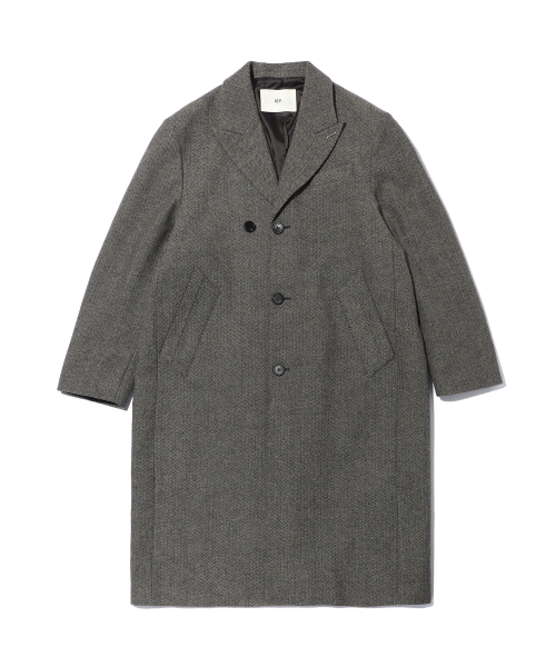 IEY(アイイーワイ)の「OVERSIZED SINGLE COAT Brown(チェスターコート・メンズ・その他・M/L)」の1枚目の写真