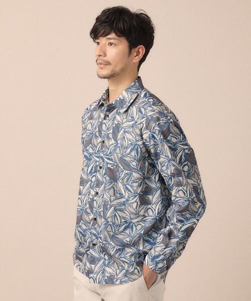 TAKEO KIKUCHI(タケオキクチ)の「カカオ柄プリントシャツ(シャツ/ブラウス・メンズ・ブルー系その他2/ベージュ系その他3・02/03/04)」の7枚目の写真