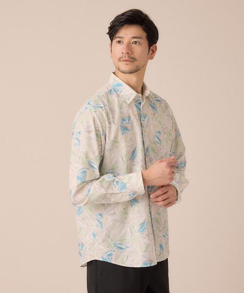 TAKEO KIKUCHI(タケオキクチ)の「カカオ柄プリントシャツ(シャツ/ブラウス・メンズ・ブルー系その他2/ベージュ系その他3・02/03/04)」の21枚目の写真