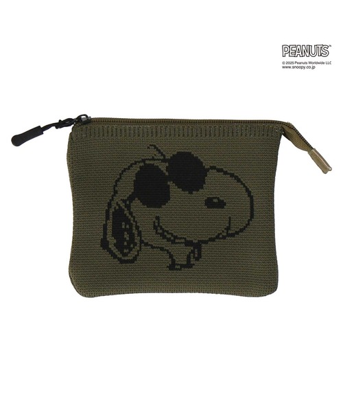 PEANUTS（ピーナッツ）の「ニットポーチ（ポーチ・レディース・ブラック/アイボリー/カーキ・FREE）」の3枚目の写真