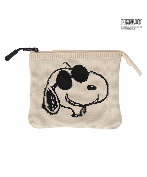 PEANUTS（ピーナッツ）の「ニットポーチ（ポーチ・レディース・ブラック/アイボリー/カーキ・FREE）」の2枚目の写真