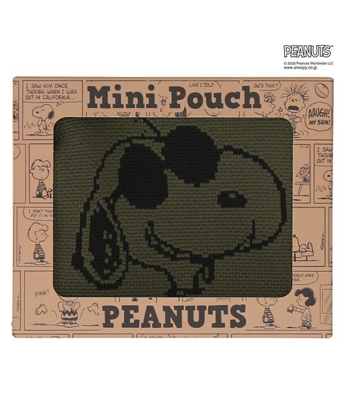 PEANUTS（ピーナッツ）の「ニットポーチ（ポーチ・レディース・ブラック/アイボリー/カーキ・FREE）」の9枚目の写真