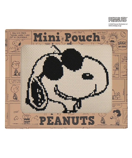 PEANUTS（ピーナッツ）の「ニットポーチ（ポーチ・レディース・ブラック/アイボリー/カーキ・FREE）」の5枚目の写真