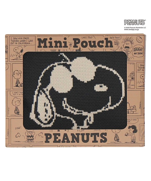 PEANUTS（ピーナッツ）の「ニットポーチ（ポーチ・レディース・ブラック/アイボリー/カーキ・FREE）」の13枚目の写真