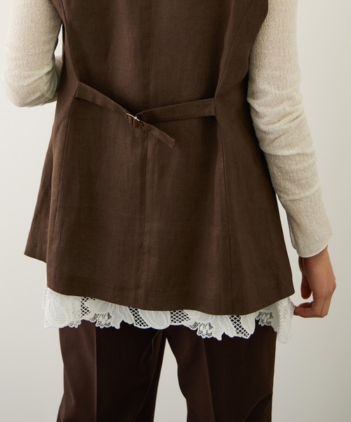 ROPE'（ロペ）の「エンブロイダリーフラワーレースジレ（ベスト・レディース・ブラック・FREE）」の13枚目の写真