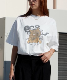 REMI RELIEF | REMI RELIEF/レミレリーフ HARD SP加工20/-天竺BIGサイズT(BOB) 肩落ちシルエット クルーネックTシャツ 2026年春夏(Tシャツ/カットソー)