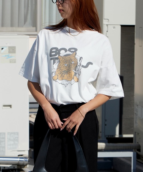 REMI RELIEF(レミレリーフ)の「REMI RELIEF/レミレリーフ HARD SP加工20/-天竺BIGサイズT(BOB) 肩落ちシルエット クルーネックTシャツ 2026年春夏(Tシャツ/カットソー・メンズ・ブラック/オフホワイト・M/L/XL)」の10枚目の写真
