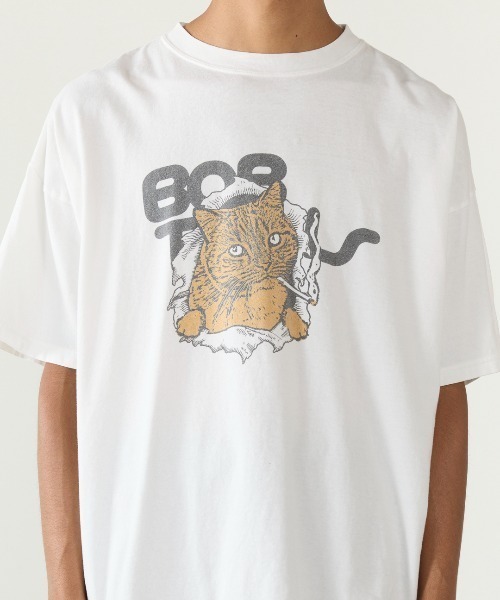 REMI RELIEF(レミレリーフ)の「REMI RELIEF/レミレリーフ HARD SP加工20/-天竺BIGサイズT(BOB) 肩落ちシルエット クルーネックTシャツ 2026年春夏(Tシャツ/カットソー・メンズ・ブラック/オフホワイト・M/L/XL)」の7枚目の写真