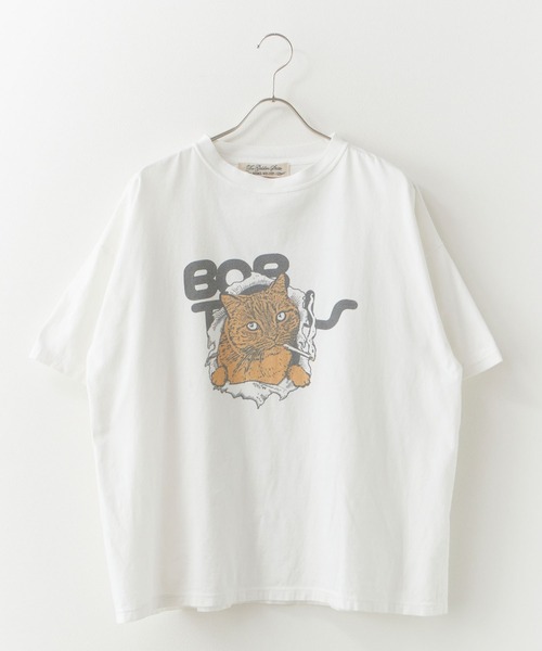 REMI RELIEF(レミレリーフ)の「REMI RELIEF/レミレリーフ HARD SP加工20/-天竺BIGサイズT(BOB) 肩落ちシルエット クルーネックTシャツ 2026年春夏(Tシャツ/カットソー・メンズ・ブラック/オフホワイト・M/L/XL)」の6枚目の写真