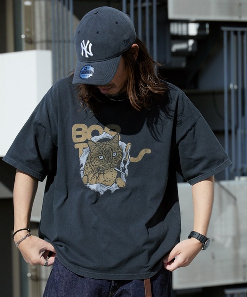 REMI RELIEF(レミレリーフ)の「REMI RELIEF/レミレリーフ HARD SP加工20/-天竺BIGサイズT(BOB) 肩落ちシルエット クルーネックTシャツ 2026年春夏(Tシャツ/カットソー・メンズ・ブラック/オフホワイト・M/L/XL)」の17枚目の写真