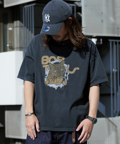 REMI RELIEF(レミレリーフ)の「REMI RELIEF/レミレリーフ HARD SP加工20/-天竺BIGサイズT(BOB) 肩落ちシルエット クルーネックTシャツ 2026年春夏(Tシャツ/カットソー・メンズ・ブラック/オフホワイト・M/L/XL)」の19枚目の写真