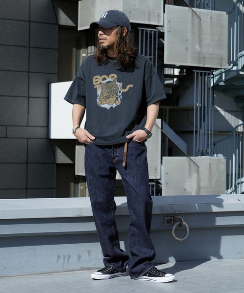 REMI RELIEF(レミレリーフ)の「REMI RELIEF/レミレリーフ HARD SP加工20/-天竺BIGサイズT(BOB) 肩落ちシルエット クルーネックTシャツ 2026年春夏(Tシャツ/カットソー・メンズ・ブラック/オフホワイト・M/L/XL)」の20枚目の写真