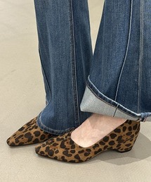 チャンキーヒールパンプス