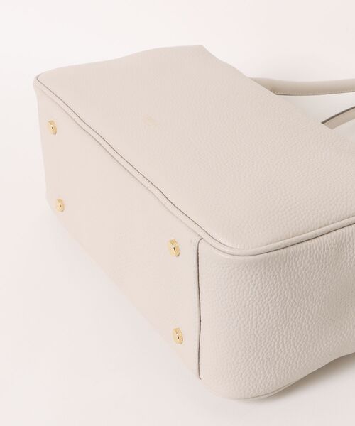 LOWELL things（ロウェル　シングス）の「Raffy/レザーボストン（ボストンバッグ・レディース・アイボリー/グレイッシュベージュ/ブラック・フリー）」の4枚目の写真