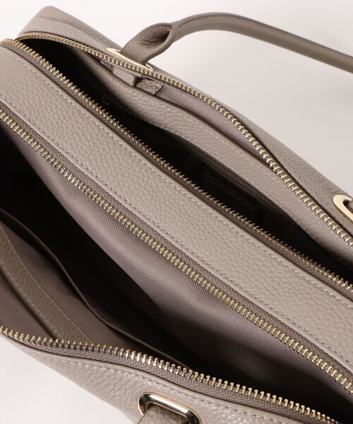 LOWELL things（ロウェル　シングス）の「Raffy/レザーボストン（ボストンバッグ・レディース・アイボリー/グレイッシュベージュ/ブラック・フリー）」の6枚目の写真