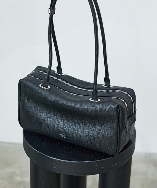 LOWELL things（ロウェル　シングス）の「Raffy/レザーボストン（ボストンバッグ・レディース・アイボリー/グレイッシュベージュ/ブラック・フリー）」の14枚目の写真