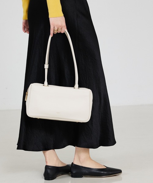 LOWELL things（ロウェル　シングス）の「Raffy/レザーボストン（ボストンバッグ・レディース・アイボリー/グレイッシュベージュ/ブラック・フリー）」の18枚目の写真