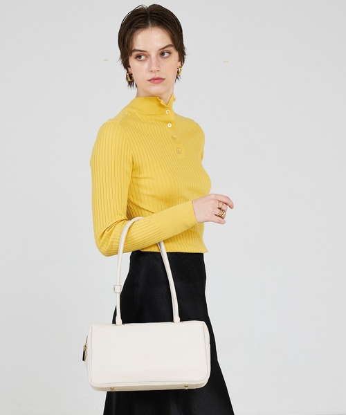 LOWELL things（ロウェル　シングス）の「Raffy/レザーボストン（ボストンバッグ・レディース・アイボリー/グレイッシュベージュ/ブラック・フリー）」の19枚目の写真