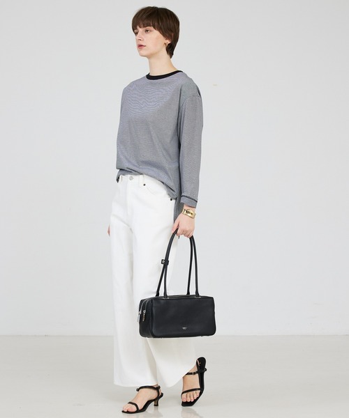 LOWELL things（ロウェル　シングス）の「Raffy/レザーボストン（ボストンバッグ・レディース・アイボリー/グレイッシュベージュ/ブラック・フリー）」の17枚目の写真