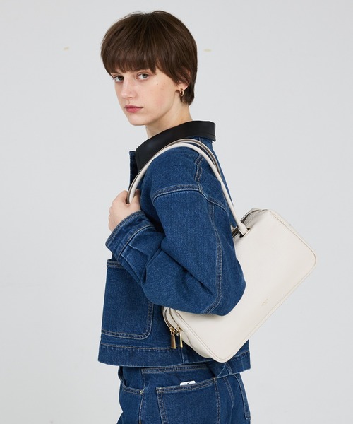 LOWELL things（ロウェル　シングス）の「Raffy/レザーボストン（ボストンバッグ・レディース・アイボリー/グレイッシュベージュ/ブラック・フリー）」の21枚目の写真