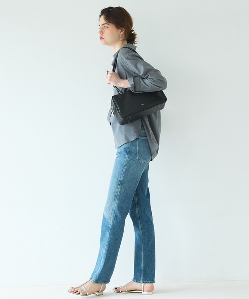 LOWELL things（ロウェル　シングス）の「Raffy/レザーボストン（ボストンバッグ・レディース・アイボリー/グレイッシュベージュ/ブラック・フリー）」の10枚目の写真