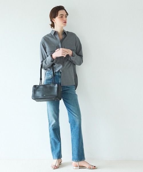 LOWELL things（ロウェル　シングス）の「Raffy/レザーボストン（ボストンバッグ・レディース・アイボリー/グレイッシュベージュ/ブラック・フリー）」の11枚目の写真