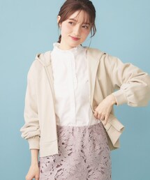 index（インデックス）の「ラメ裏毛コンパクトジップパーカー【洗濯機OK】（パーカー）」