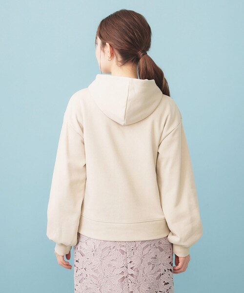 index（インデックス）の「ラメ裏毛コンパクトジップパーカー【洗濯機OK】（パーカー・レディース・ネイビー/ナチュラル/グレー・00）」の19枚目の写真