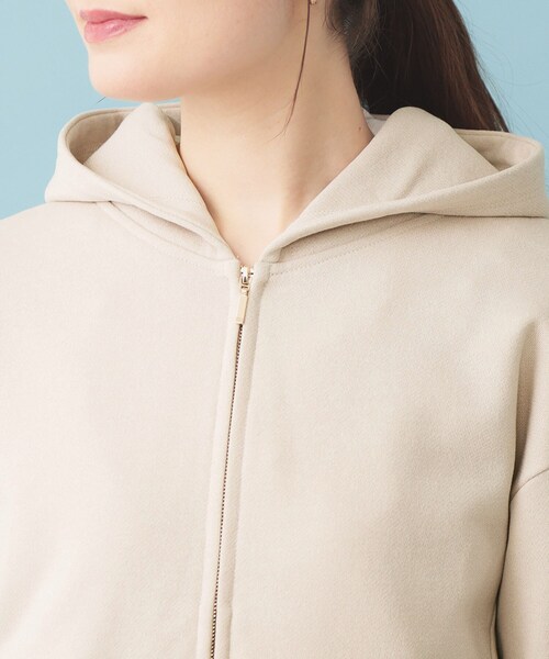 index（インデックス）の「ラメ裏毛コンパクトジップパーカー【洗濯機OK】（パーカー・レディース・ネイビー/ナチュラル/グレー・00）」の20枚目の写真