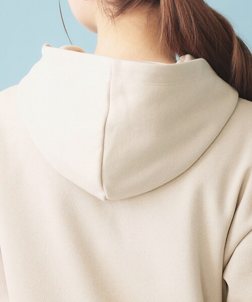 index（インデックス）の「ラメ裏毛コンパクトジップパーカー【洗濯機OK】（パーカー・レディース・ネイビー/ナチュラル/グレー・00）」の21枚目の写真