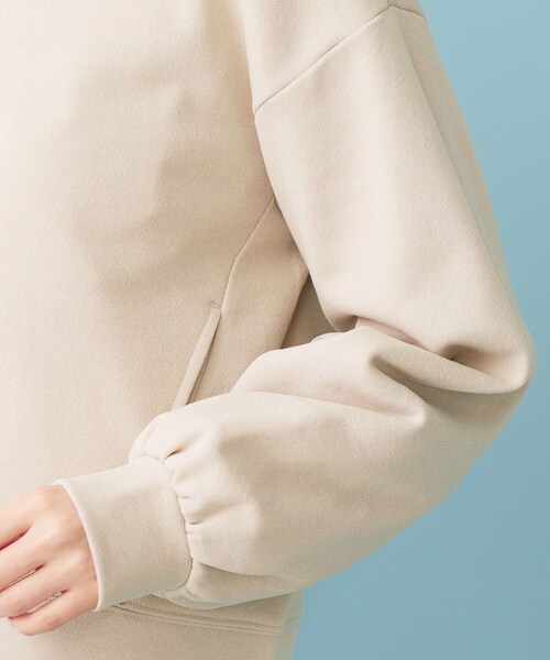 index（インデックス）の「ラメ裏毛コンパクトジップパーカー【洗濯機OK】（パーカー・レディース・ネイビー/ナチュラル/グレー・00）」の22枚目の写真